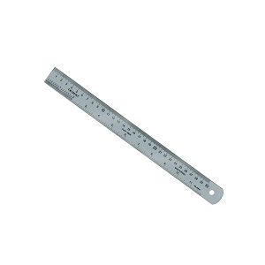 REGUA ACO INOX TRIDENT 20 CM