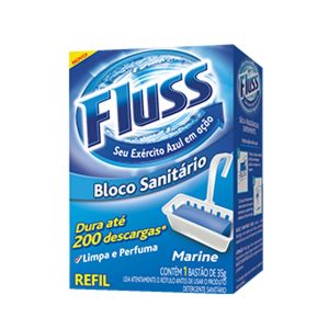 APARELHO DESODORANTE SANIT. FLUSS AZUL + REFIL