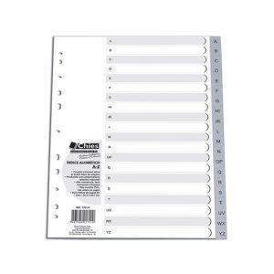 INDICE ALFABETICO A4 A/Z 1721 CINZA CHIES