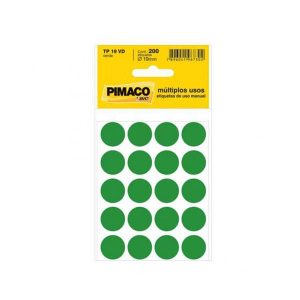 ETIQ PIMACO TP-19 VERDE C/200
