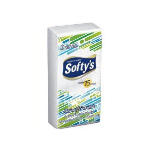 LENCO DE PAPEL SOFTYS BOLSO C/15 UN