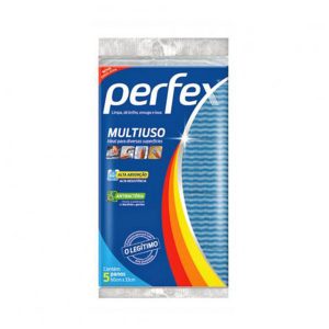 PANO MULTIUSO PERFEX AZUL C/5UN 55X33