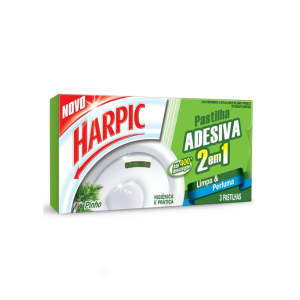 PASTILHA SANIT ADESIVA HARPIC PINHO C/3 UN