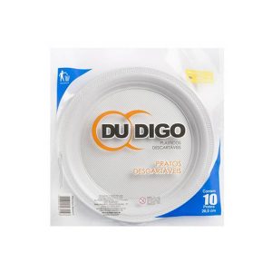 PRATO COMIDA 26CM DUDIGO C/10 UN