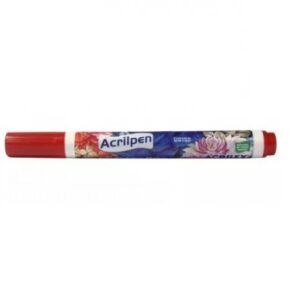 CANETA TECIDO ACRILPEN ACRILEX VERMELHA