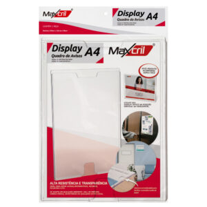 DISPLAY OFFICE A-4 COM ADESIVO MAXCRIL