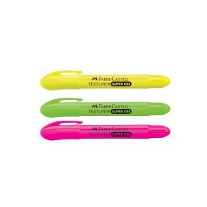 CANETA MARCA TEXTO GEL FABER SUPER AMARELO