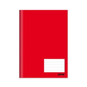 CADERNO 1/4 BROCHURA CD 96 FLS VERMELHO