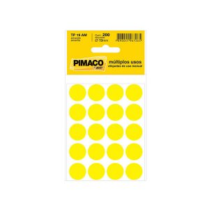 ETIQ PIMACO TP-19 AMARELA C/200