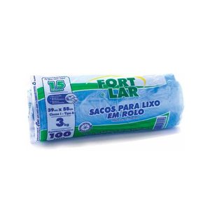SACO LIXO 15 LTS ROLO 39X58 C/100