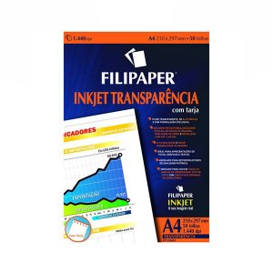 TRANSP JATO TINTA FILIPERSON A-4 50FLS C/TARJA