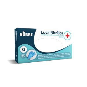 LUVA PROCEDIMENTO NOBRE NITRILICA GRANDE C/100 UN