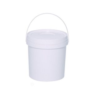 BALDE BRANCO COM ALCA E TAMPA COM ROSCA 10 LTS