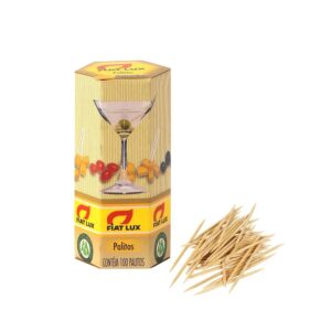 PALITO DE DENTE FIAT LUX MADEIRA C/100