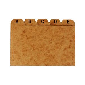 INDICE FICHARIO 4X6 TIMBO A-Z