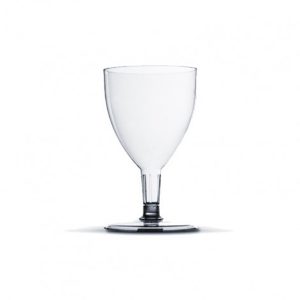 TACA PARA VINHO ACRILICO 170ML PCT C/5 UN