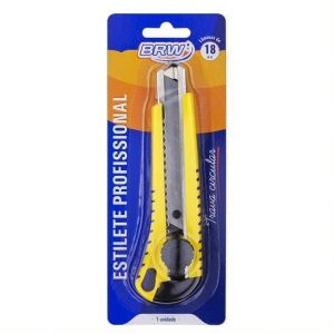 ESTILETE LARGO PROFISSIONAL COM TRAVA BRW ES1802