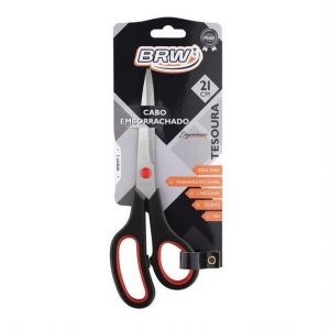TESOURA GDE BRW CABO EMBORRACHADO TE2102 21 CM
