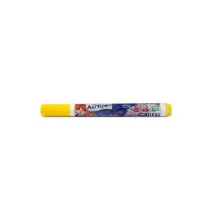CANETA TECIDO ACRILPEN ACRILEX AMARELA
