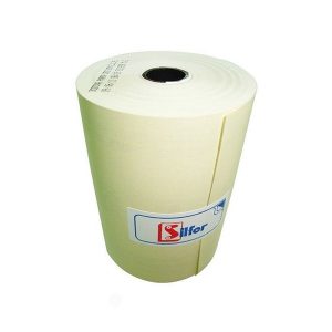 BOBINA 1 VIA 80X140MT TERM PAPELKOR AMARELA