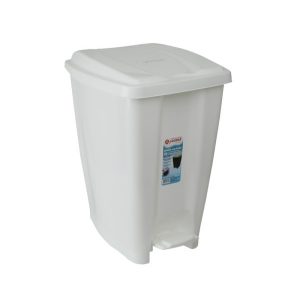 CESTO PLAST LIXO C/PEDAL 20 LTS JAGUAR BRANCO