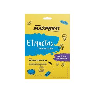 ETIQ MAXPRINT 6180 25,4X66,7 C/100 FLS