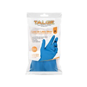 LUVA LATEX SILVER TALGE 2002 AC33776 GRANDE