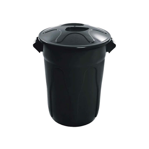 CESTO PLASTICO REDONDO COM TAMPA 40 LTS
