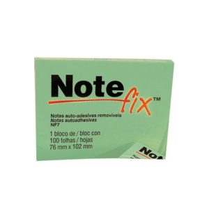ADESIVO POST IT 657 COLOR NOTFIX 76X102 VERDE C/100 FLS