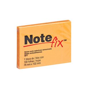 ADESIVO POST IT 657 COLOR NOTFIX 76X102 LARANJA C/100 FLS