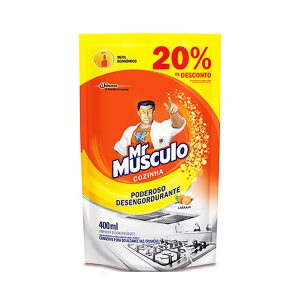 REFIL SACHE LIMPADOR MR MUSCULO COZINHA LARANJA 400ML