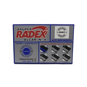ALMOFADA CARIMBO N.4 AZUL RADEX